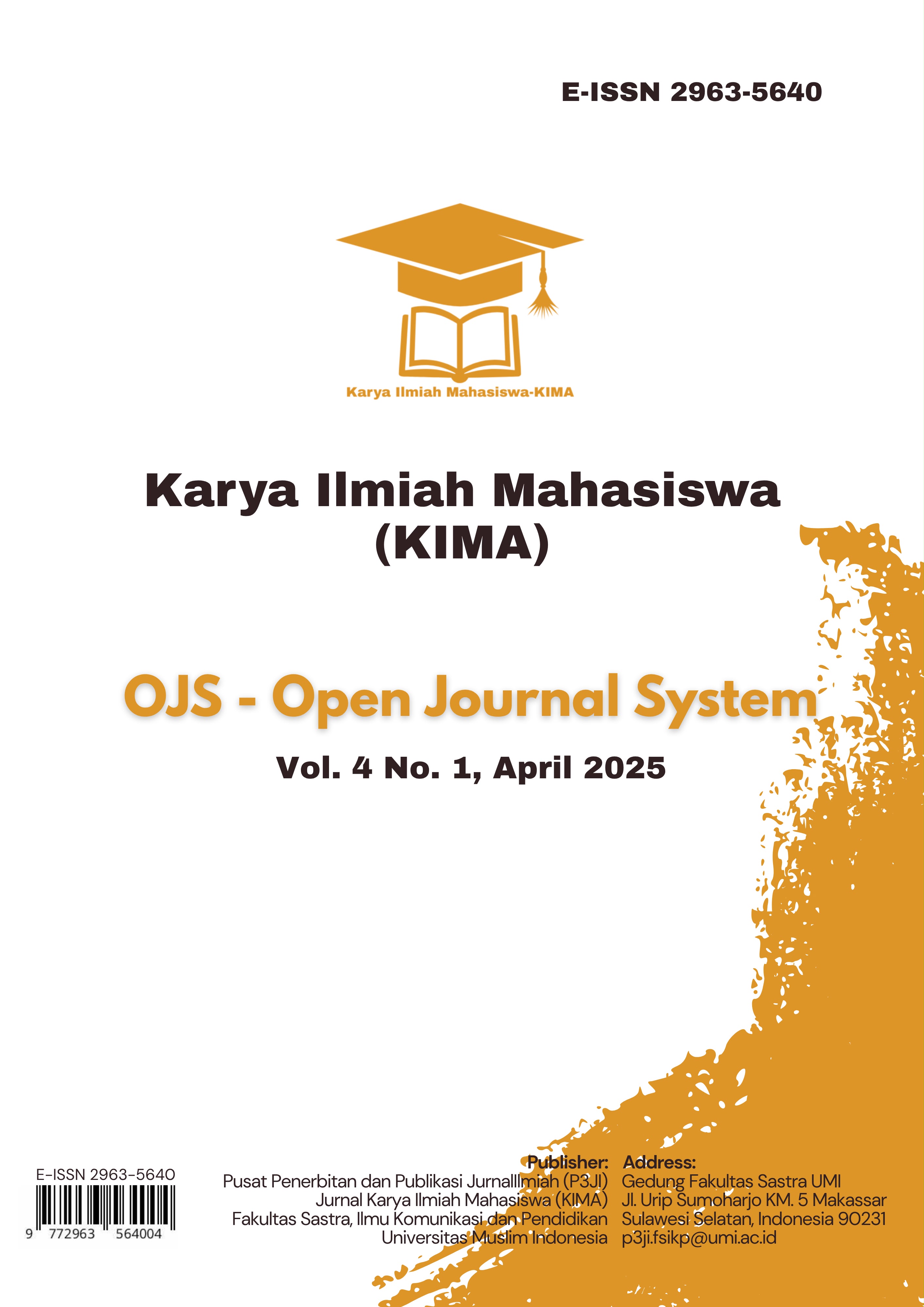 					View Vol. 4 No. 1 (2025): Karya Ilmiah Mahasiswa (KIMA)
				