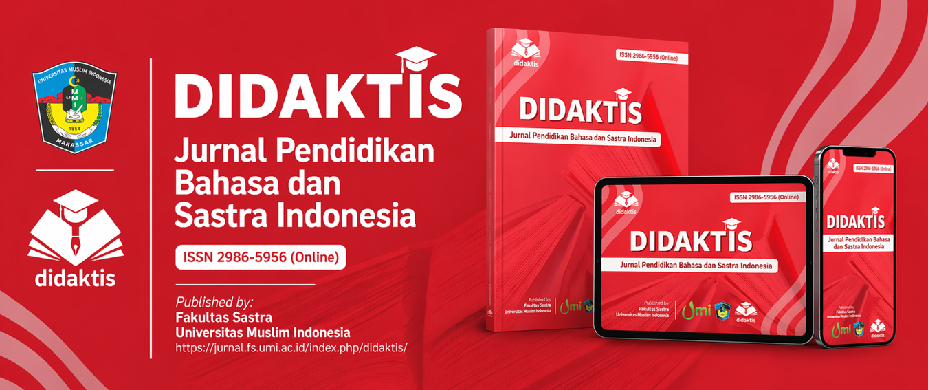 DIDAKTIS: Jurnal Pendidikan Bahasa dan Sastra Indonesia